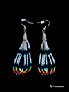 Authentic Beaded Hoop Earrings