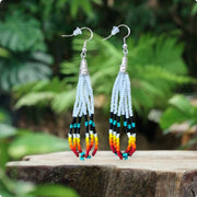 Authentic hand beaded earrings