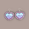 Authentic Beaded  Heart Earrings