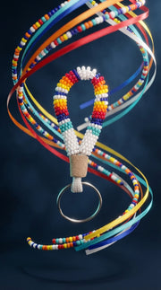 Authentic Beaded Keychain