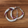 Authentic Wire Wrapped Beaded Earrings