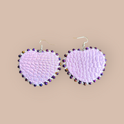 Authentic Beaded  Heart Earrings