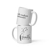 Salyersville Indian Community White glossy mug