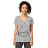 Salyersvillle Indian Community Women’s fitted v-neck t-shirt