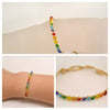 Make a wish bead rainbow wish bracelet