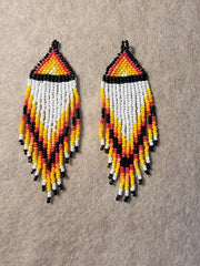Authentic beaded earrings