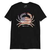 American Crab Navy and Black Cotton Tee Shirt