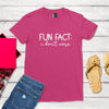Fun Fact I Don't Care Shirt Unisex Sarcastic Sassy T-Shirt Funny Saying Quotes Tee Shirt With Saying