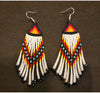 Authentic Beaded Earrings w/ Dentalium shells