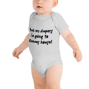 Pack my diapers Baby short sleeve one piece