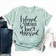 Blessed Stressed & Beer Obsessed T-Shirt