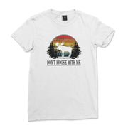 Don't Moose With Me Shirt Retro Wildlife Animal Moose T-Shirt Vintage Women Outdoors Tee Casual Moose Lover Tshirt