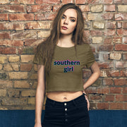 Women’s southern girl Crop Tee