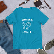 No music no life Short-Sleeve Unisex T-Shirt