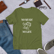 No music no life Short-Sleeve Unisex T-Shirt