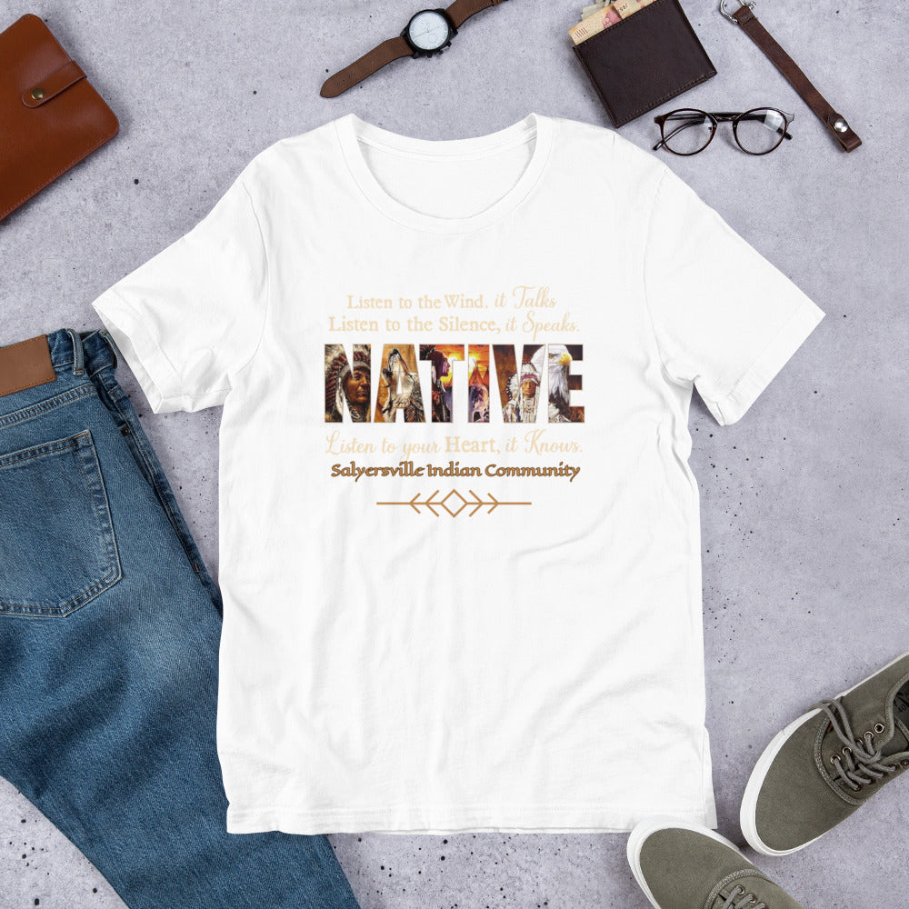  Native American Shirt Wind Silence Heart Indigenous